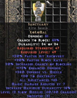 Sanctuary Kite Shield - 60-69 Res - West Non-Ladder