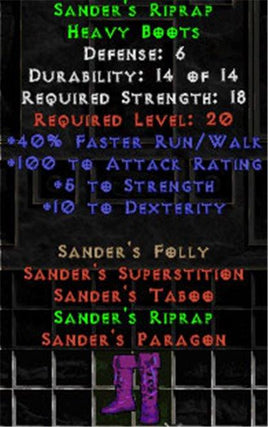 Sander's Riprap - 6 Def - Perfect - West Non-Ladder