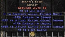 Seraph's Hymn +1 Def Auras - West Non-Ladder