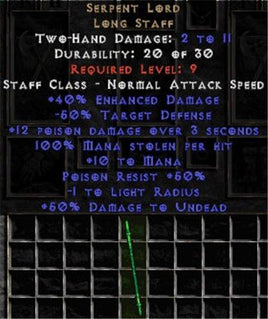 Serpent Lord - +40% ED - Perfect - West Non-Ladder