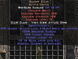Shadow Killer - Ethereal - 210%+ ED - West Non-Ladder