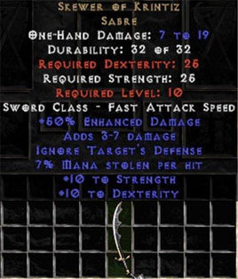 Skewer of Krintiz - West Non-Ladder