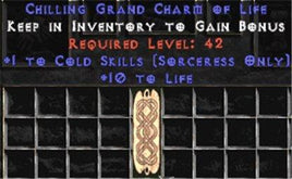 Sorceress Cold Skills w/ 10-20 Life GC - West Non-Ladder
