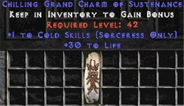 Sorceress Cold Skills w/ 30 Life GC - West Non-Ladder