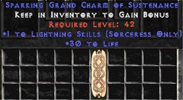 Sorceress Lightning Skills w/ 30 Life GC - West Non-Ladder