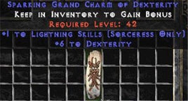 Sorceress Lightning Skills w/ 6 Dex GC - West Non-Ladder