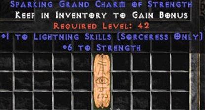 Sorceress Lightning Skills w/ 6 Str GC - West Non-Ladder