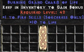 Sorceress Fire Skills w/ 10-20 Life GC - West Non-Ladder