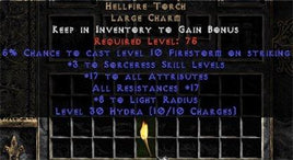 Sorceress Hellfire 17-19 Resist All/17-19 Stats - West Non-Ladder
