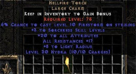 Sorceress Hellfire 17-19 res 20 stats - West Non-Ladder