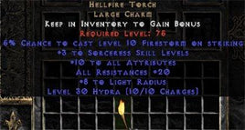 Sorceress Hellfire 20 Resist All/10-16 Stats - West Non-Ladder
