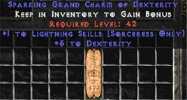 Sorceress Lightning Skills w/ 3-5 Dex GC - West Non-Ladder