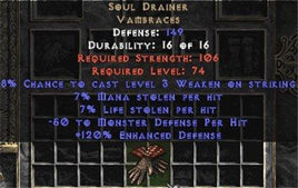 Soul Drainer - 7/7/120 - Perfect - West Non-Ladder