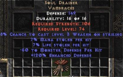 Soul Drainer - 7/7/120 - Perfect - West Non-Ladder