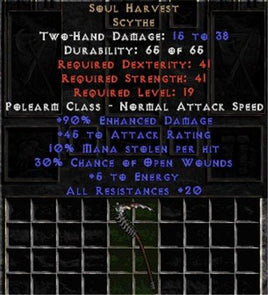 Soul Harvest - +90% ED - Perfect - West Non-Ladder