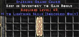 Sorceress Lightning Skills GC (plain) - West Non-Ladder