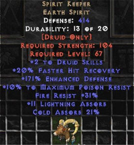 Spirit Keeper +2 skills - West Ladder