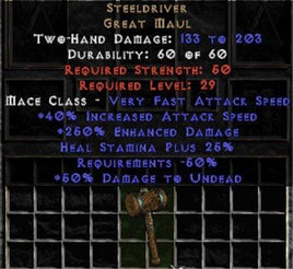 Steeldriver - +250% ED - Perfect - West Non-Ladder