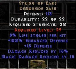 String of Ears - 180% ED/8% LL/15% DR/15% MDR - Perfect - West Non-Ladder