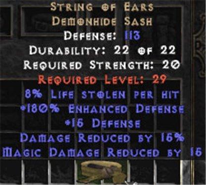 String of Ears 8% LL & 15% DR - West Non-Ladder