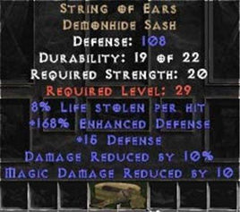 String of Ears 8% LL - West Non-Ladder