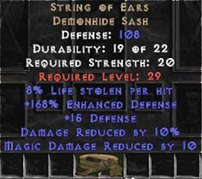String of Ears 8% LL - West Non-Ladder