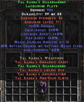 Tal Rasha's Guardianship - 833-940 Def - West Non-Ladder