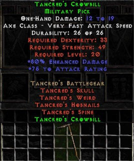 Tancred's Crowbill - Europe HC Ladder
