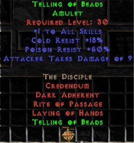 Telling of Beads - West Non-Ladder