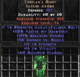 Templar's Might +1 Auras - West Non-Ladder
