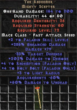 The Redeemer 275+ ED (skills vary) - West Non-Ladder
