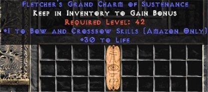 Amazon Bow & Crossbow Skills w/ 30 Life GC - Europe HC Ladder