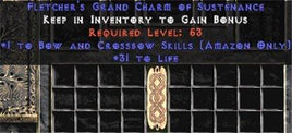 Amazon Bow & Crossbow Skills w/ 31-34 Life GC - Europe Ladder