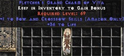 Amazon Bow & Crossbow Skills w/ 36-39 Life GC - Europe Ladder