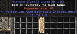 Amazon Bow & Crossbow Skills w/ 41-44 Life GC - West Non-Ladder