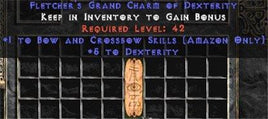 Amazon Bow & Crossbow Skills w/ 3-5 Dex GC - East Ladder