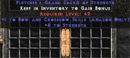 Amazon Bow & Crossbow Skills w/ 3-5 Str GC - West Non-Ladder
