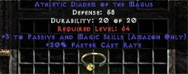 +3 Amazon P&M/20% Diadem/Tiara/Circlet - East Non-Ladder