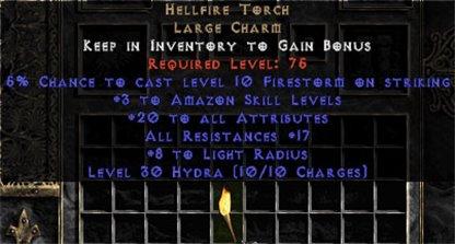 Amazon Hellfire 17-19 res 20 stats - West Ladder