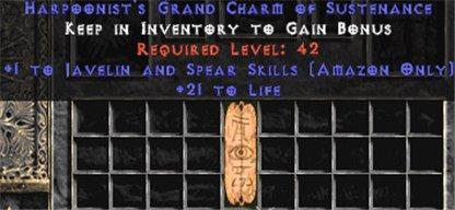 Amazon Javelin & Spear Skills w/ 21-29 Life GC - Europe Ladder