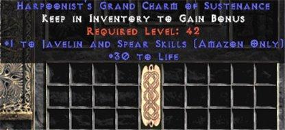 Amazon Javelin & Spear Skills w/ 30 Life GC - East HC Ladder
