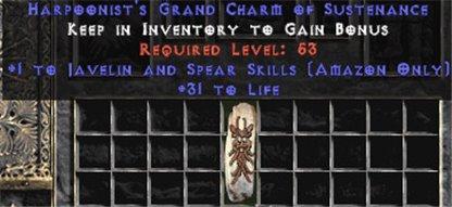 Amazon Javelin & Spear Skills w/ 31-34 Life GC - West Non-Ladder