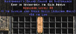 Amazon Javelin & Spear Skills w/ 35 Life GC - West Non-Ladder