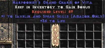 Amazon Javelin & Spear Skills w/ 36-39 Life GC - East HC Ladder