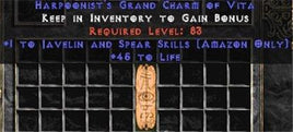 Amazon Javelin & Spear Skills w/ 45 Life GC - Europe Non-Ladder