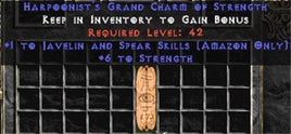 Amazon Javelin & Spear Skills w/ 6 Str GC - Europe Non-Ladder