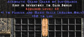 Amazon Passive & Magic Skills w/ 30 Life GC - Europe Non-Ladder