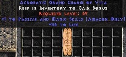 Amazon Passive & Magic Skills w/ 36-39 Life GC - East Ladder