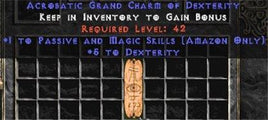 Amazon Passive & Magic Skills w/ 3-5 Dex GC - West Ladder