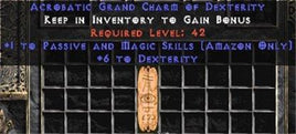 Amazon Passive & Magic Skills w/ 6 Dex GC - Europe Non-Ladder